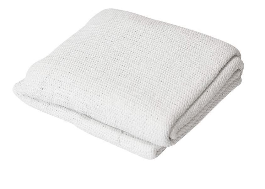 2mm Thickness, Can Be Customized Size, Ceramic Fiber Fire Blanket, White, Fire Resistant High Temperature Standing First Aid Products