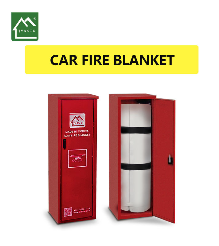 White Fire Extinguisher Blanket 550℃ Temperature Long Term Protection For Cars Safety