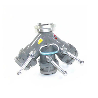 Feuerwehrschlauch 65# drei Wassertrennschlauch ein Wasser-Eingang, drei Bluter aus hochwertigem Aluminium