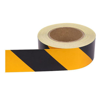 Schwarz-gelb PVC-Warnband Brandschutztechnik Verkehrswarnlinie, schwarz-gelb Spiegelband