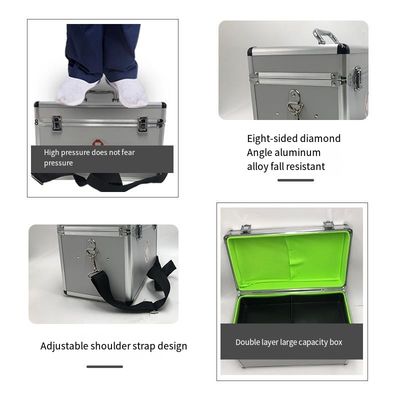 Erste-Hilfe-Box Aluminiumlegierung medizinische Box leer, kann konventionelle Medikamente für Erste-Hilfe aufbewahren