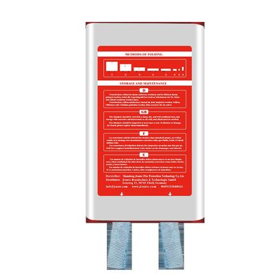 Box Feuerdecke aus Glasfaser 1,2 m*1,2 m Farbe: weiß Blau Band Glasfasermaterial