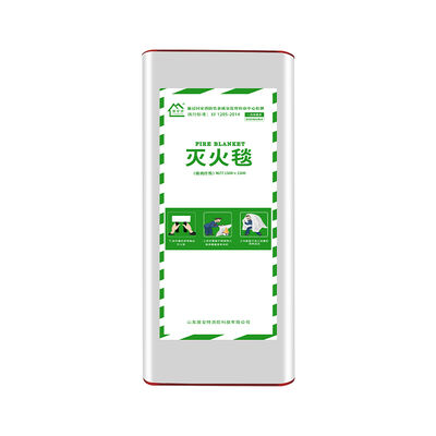 1.5x1.5m EN 1869 Feuerdecke 500°C Wärmebeständige Glasfaser Feuer Notfalldecke mit PVC Gehäuse für Küche Restaurant Werkstatt